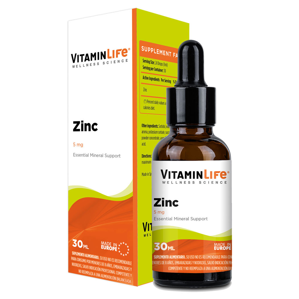 Zinc en Gotas VitaminLife - 30ml 5mg