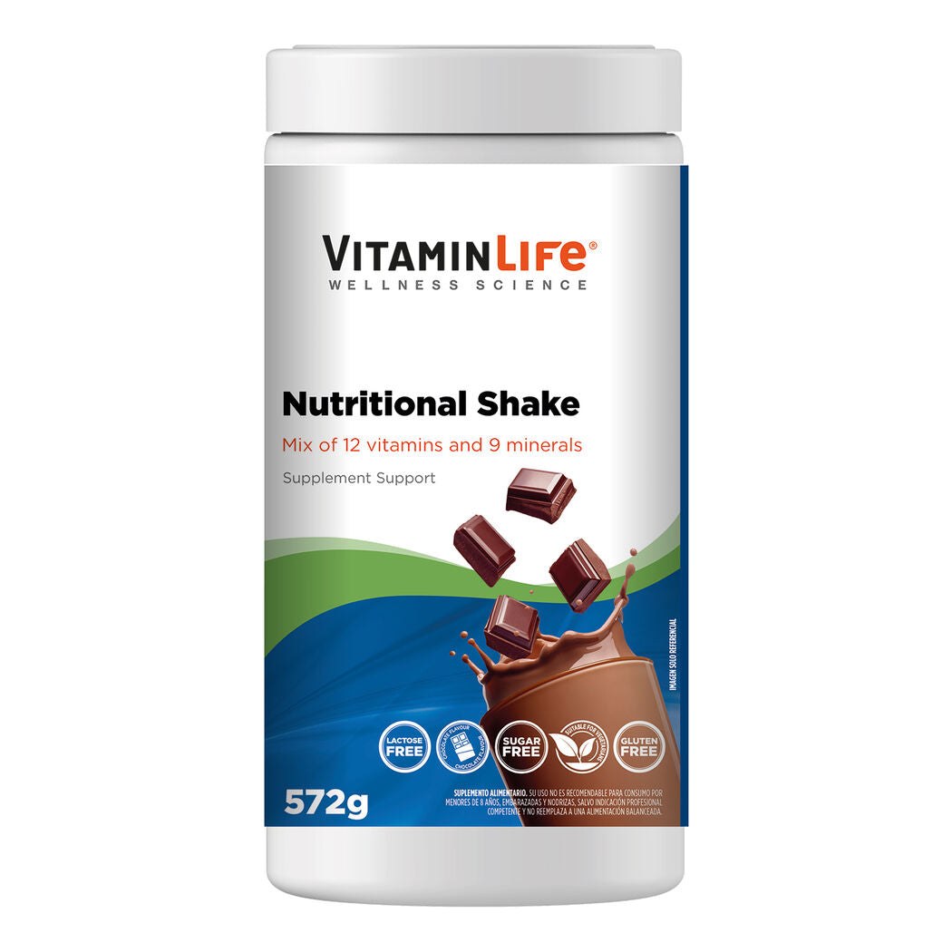 Batido Nutricional en Polvo 572g - VitaminLife sabor chocolate