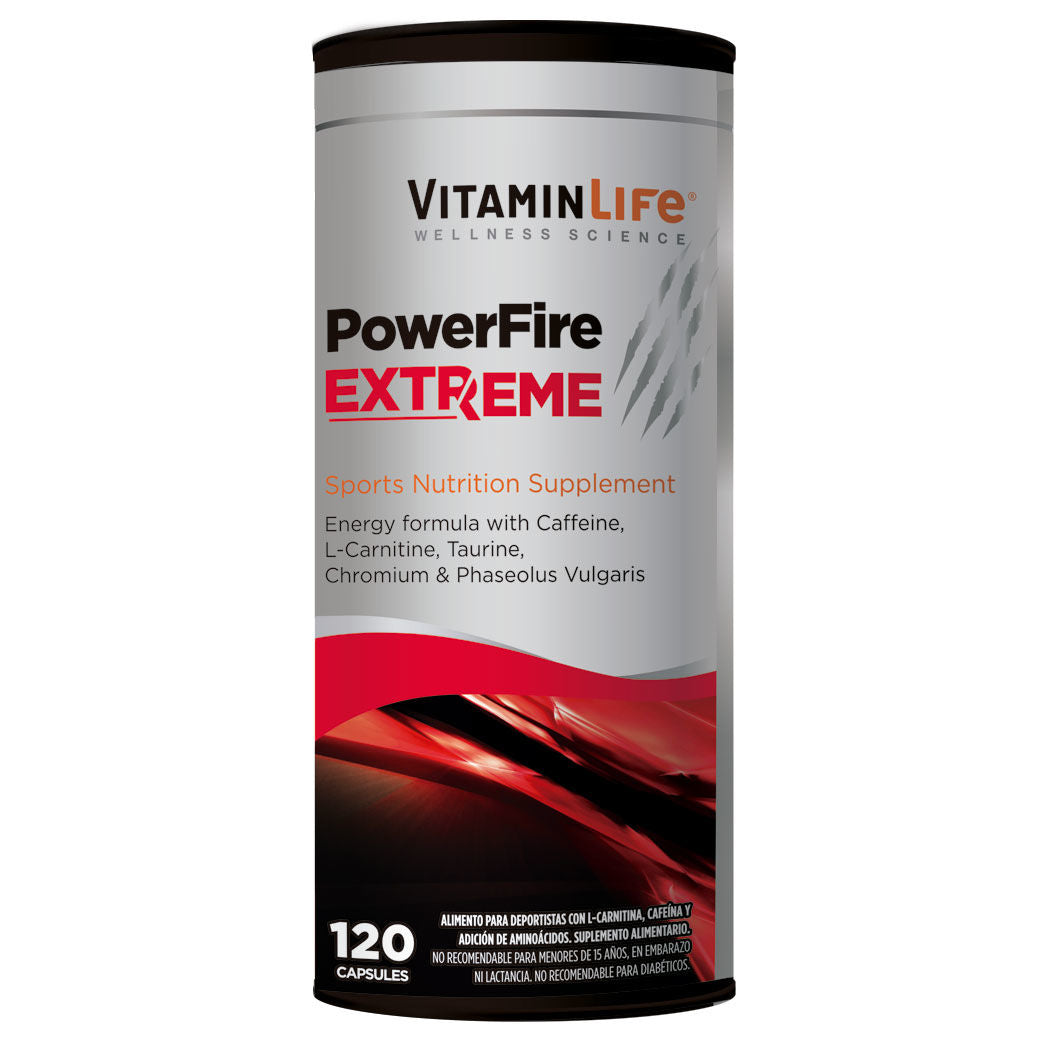Power Fire Extreme VitaminLife - 120 Cápsulas