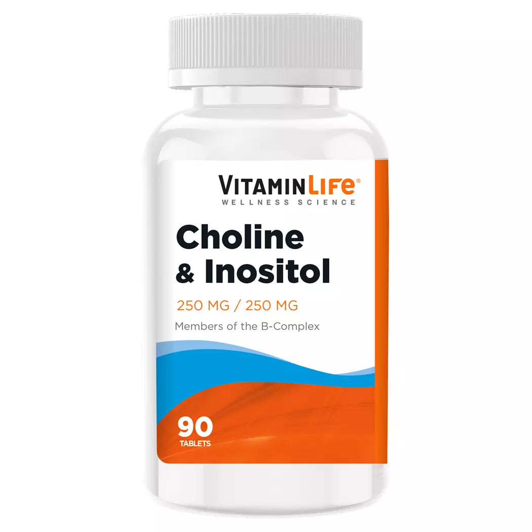 Choline e Inositol 250mg - Vitaminlife 90 tabletas