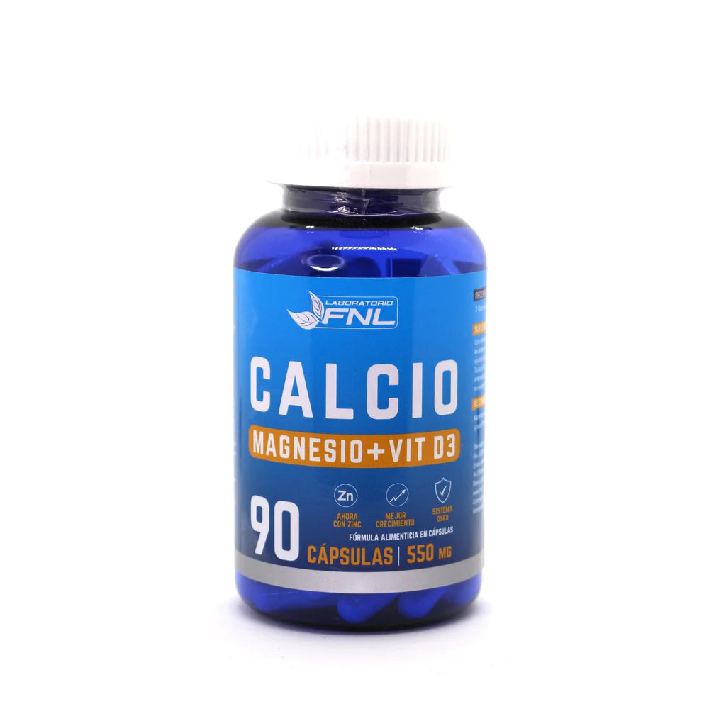 Calcio + D3 + Magnesio - FNL 90 Cápsulas 550mg