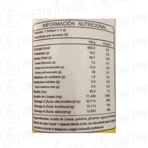 Omega 3 60 Cápsulas / 1.400mg - FNL