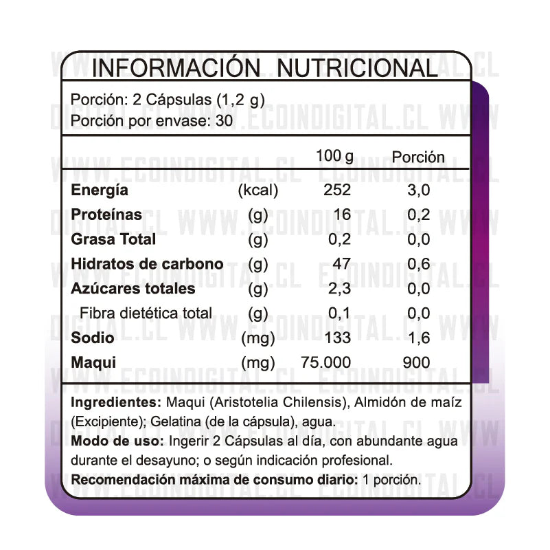 Maqui - FNL 60 Cápsulas 500mg