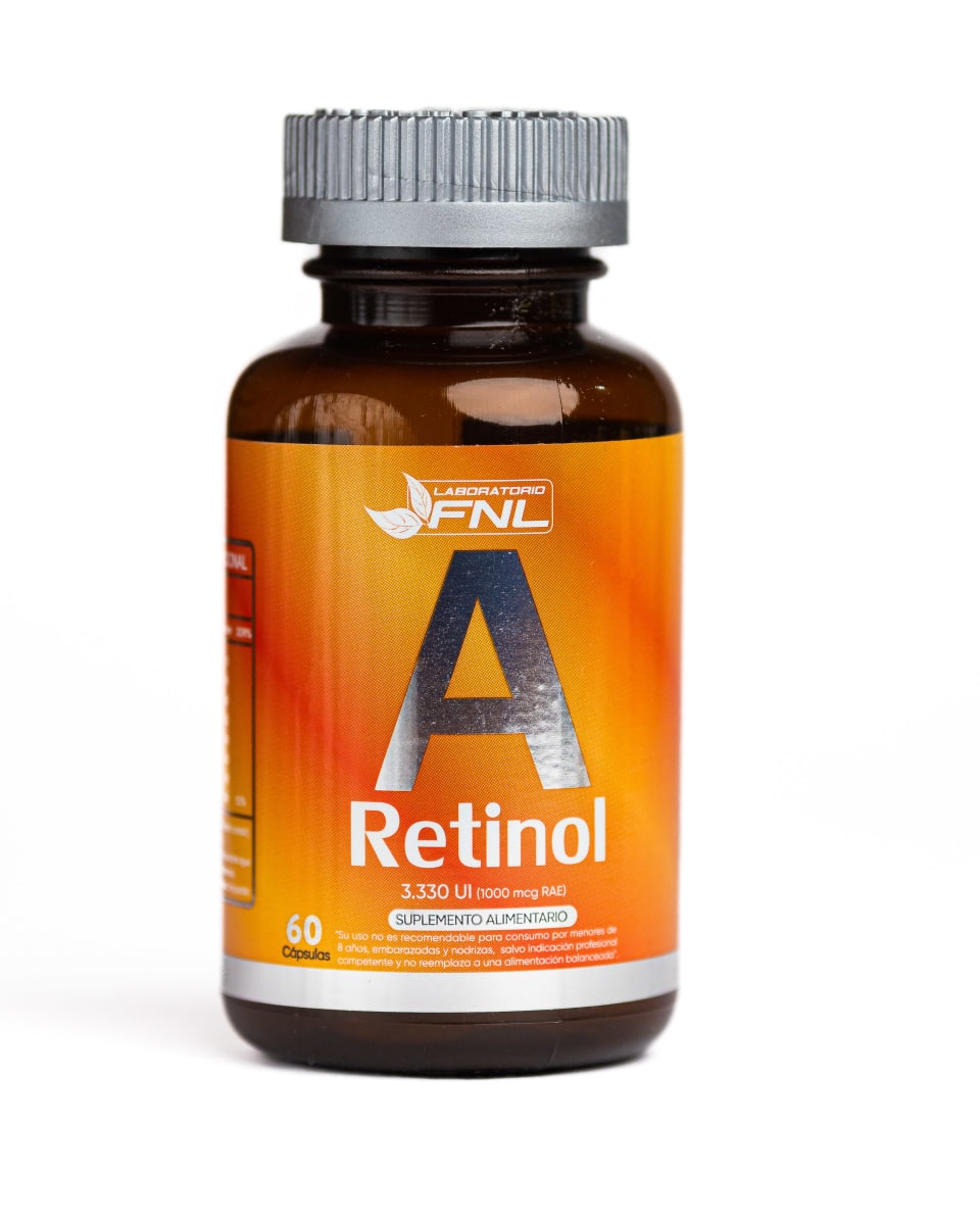 Vitamina A + Retinol 60 Cápsulas / 1.000mg - FNL