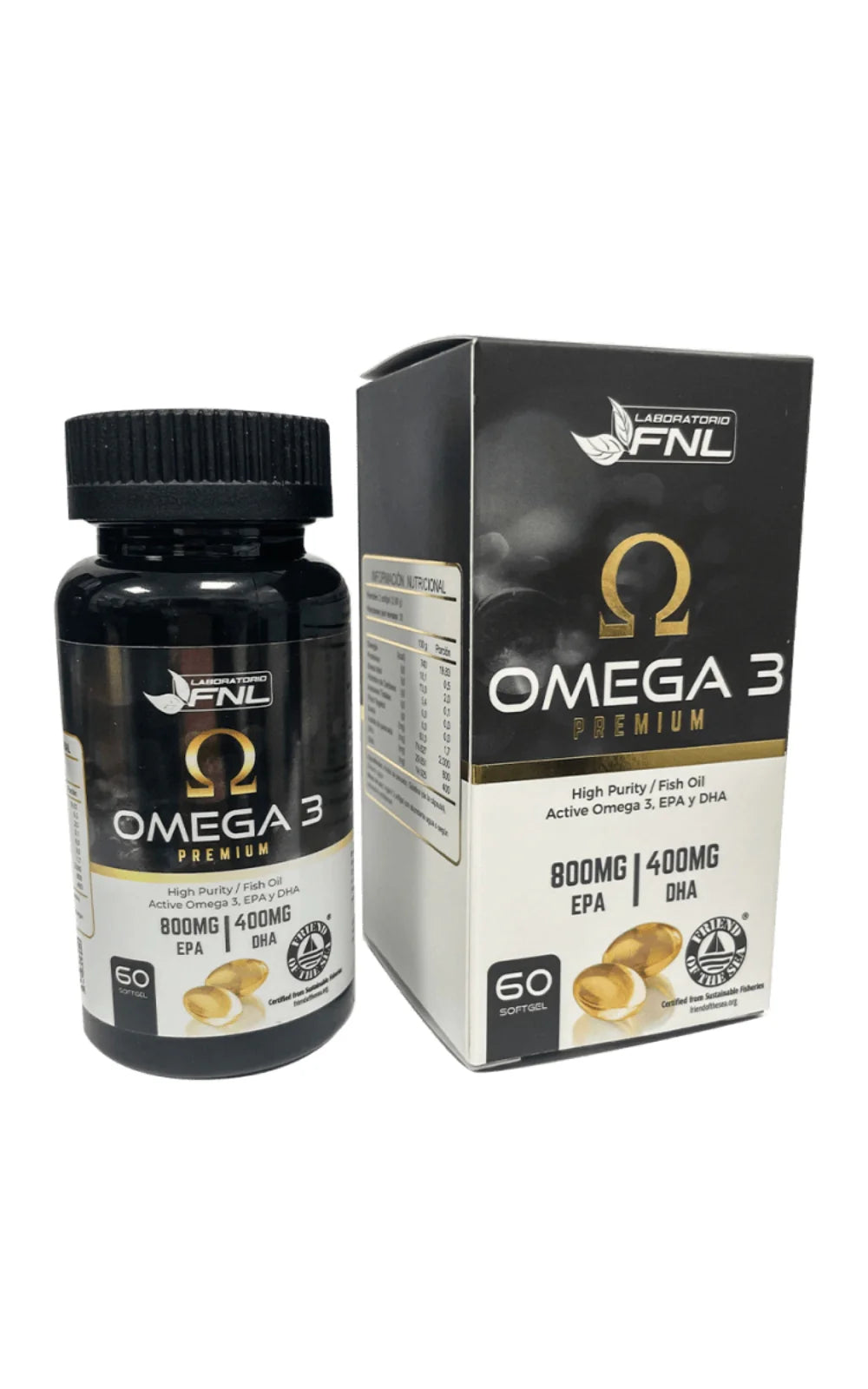 Omega 3 Premium 60 Cápsulas / 2.600mg - FNL