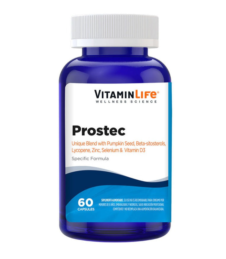 Prostec + Zinc y D3 - VitaminLife 60 cápsulas