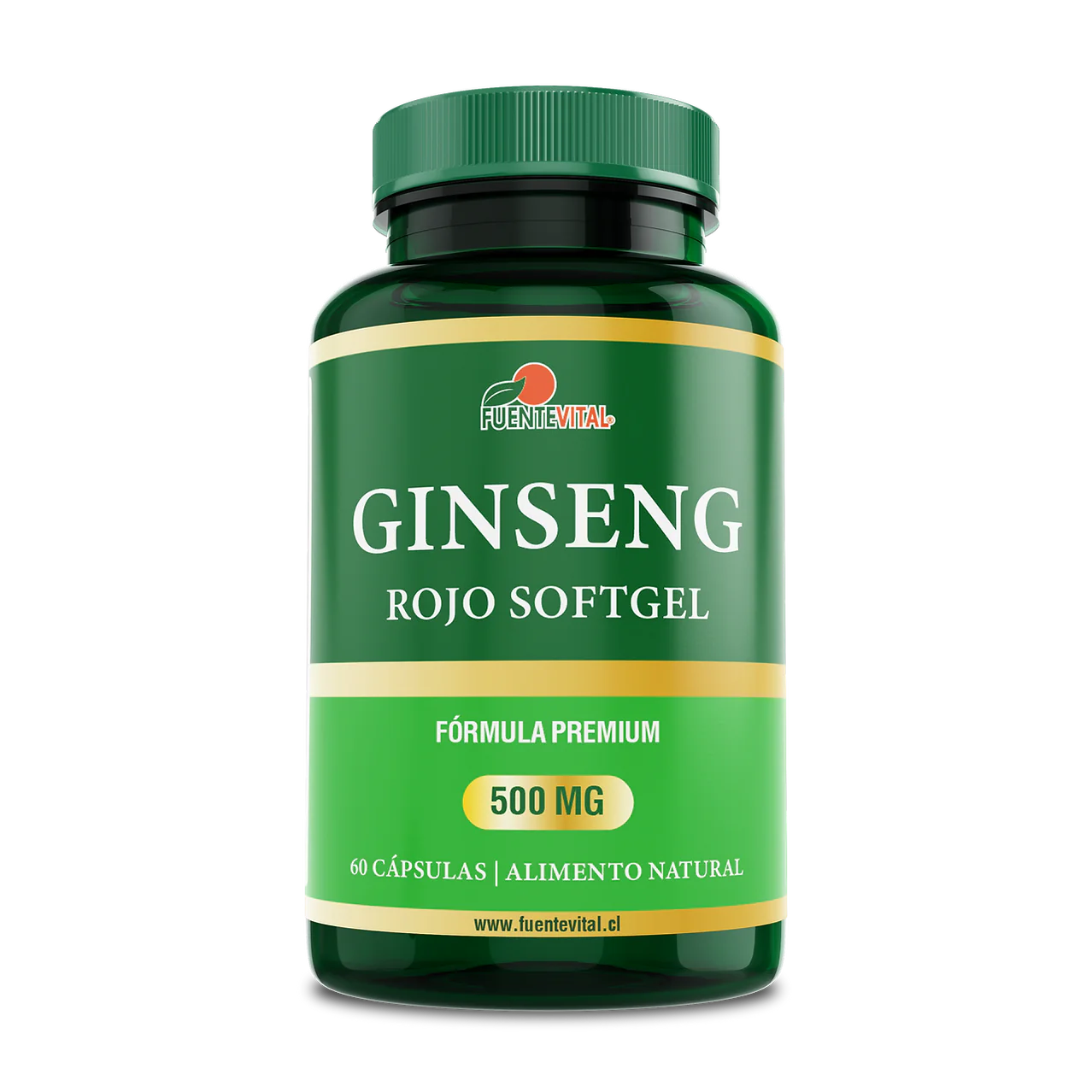 Ginseng Rojo Koreano - Fuente Vital 60 Cápsulas 500mg