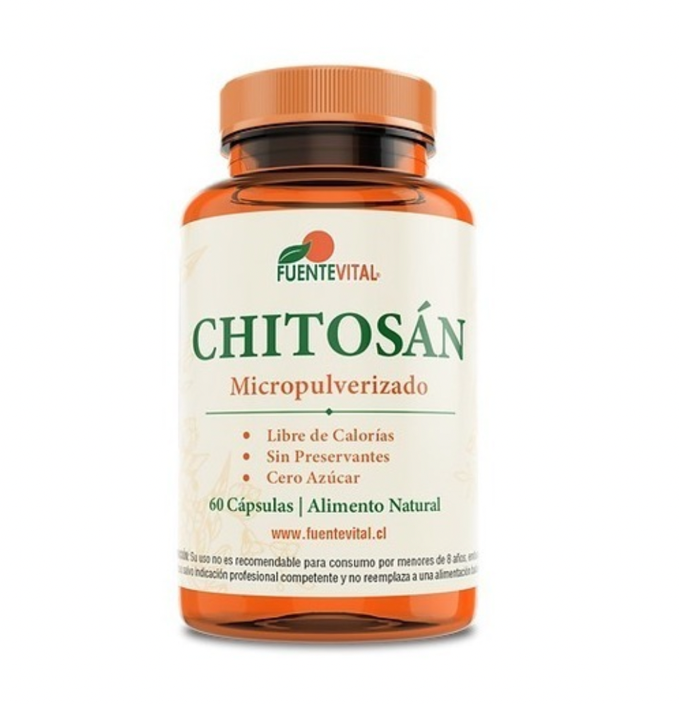 Chitosán - Fuente Vital 60 Cápsulas