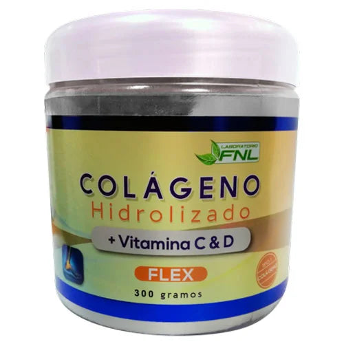 Colágeno Hidrolizado en Polvo con Vitamina C y D - FNL 300grs