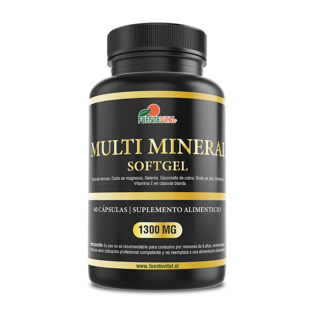 Multi Mineral - Fuente Vital 60 Cápsulas 1.300mg