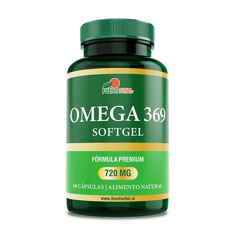 Omega 3 6 9 - 60 Cápsulas / 720mg - Fuente Vital