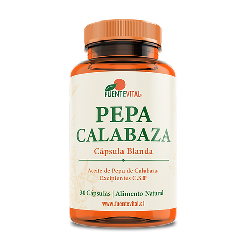 Pepas de Calabaza 30 Cápsulas / 444mg - Fuente Vital