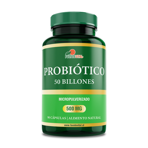 Probiótico 50 Billones 90 Cápsulas / 500mg - Fuente Vital