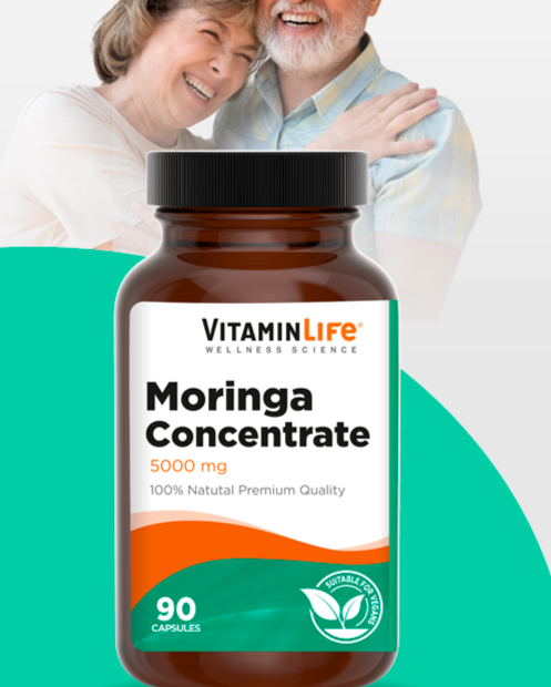 Moringa Concentrada 90 cápsulas - VitaminLife 5.000 mg