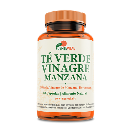 Té Verde + Vinagre de Manzana 60 Cápsulas - Fuente Vital